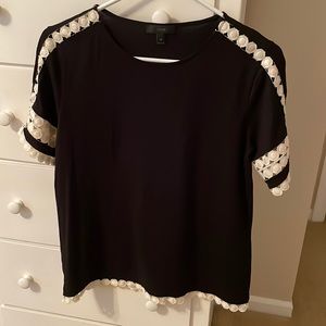 JCrew Black and White Shirt